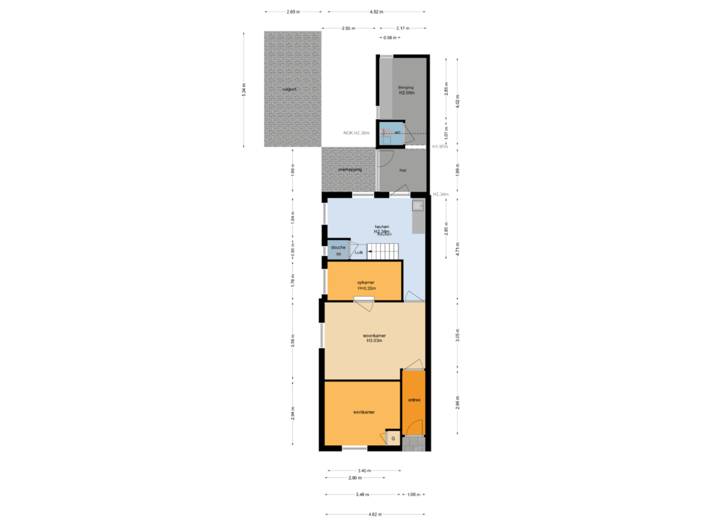 Bekijk plattegrond van Begane grond van Nieuweweg 21