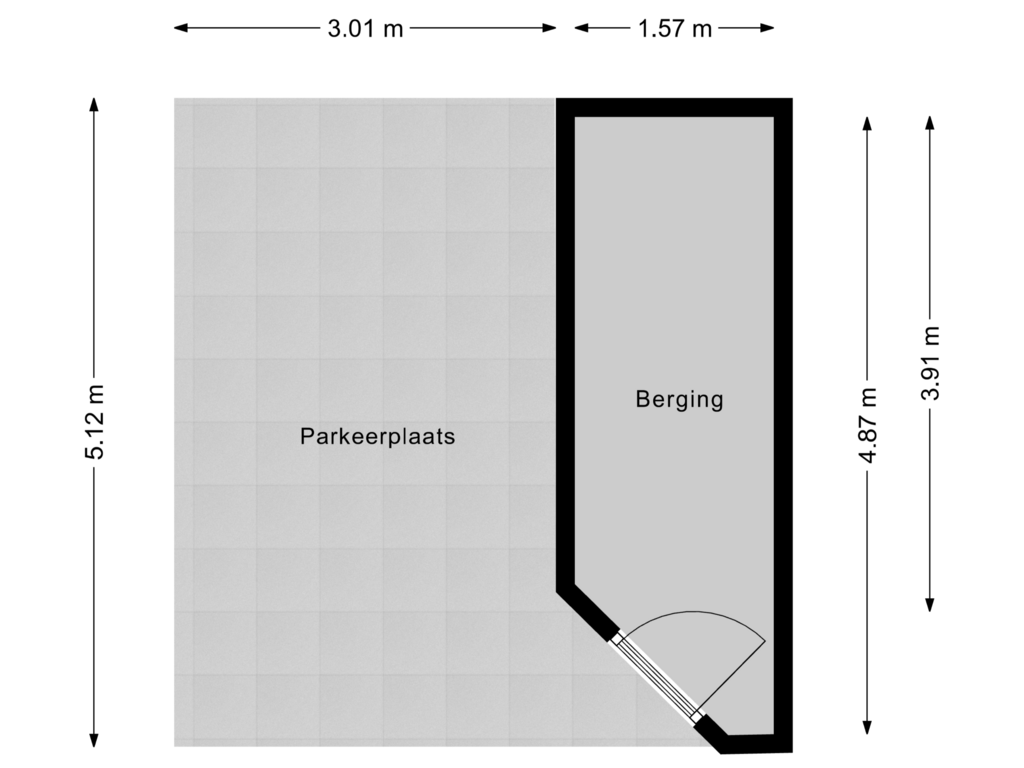 Bekijk plattegrond van Berging van Dommelrodelaan 13-H