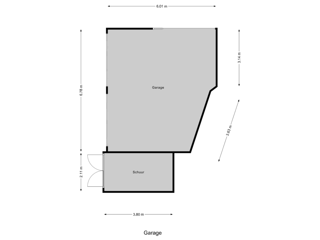 Bekijk plattegrond van Garage van Oranjeplaat 62