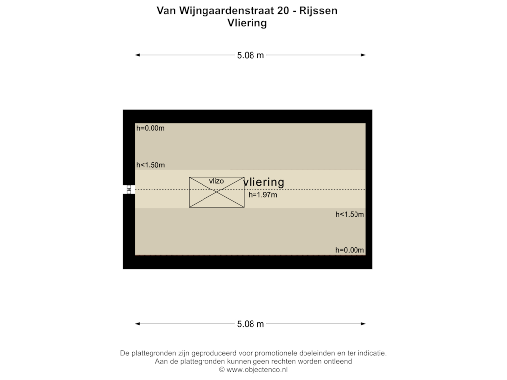 Bekijk plattegrond van TWEEDE VERDIEPING van Van Wijngaardenstraat 20