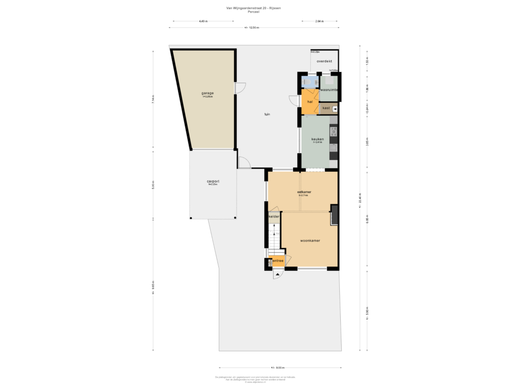 Bekijk plattegrond van PERCEEL van Van Wijngaardenstraat 20