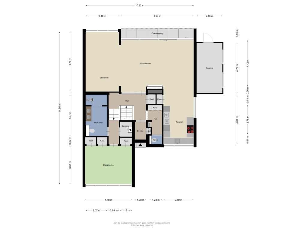 Bekijk plattegrond van Begane Grond van Londiniumdreef 13