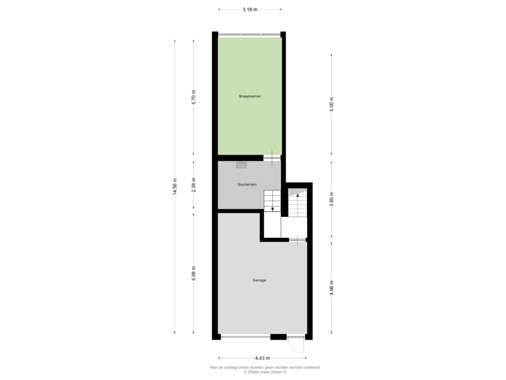 Bekijk plattegrond van Souterrain van Londiniumdreef 13