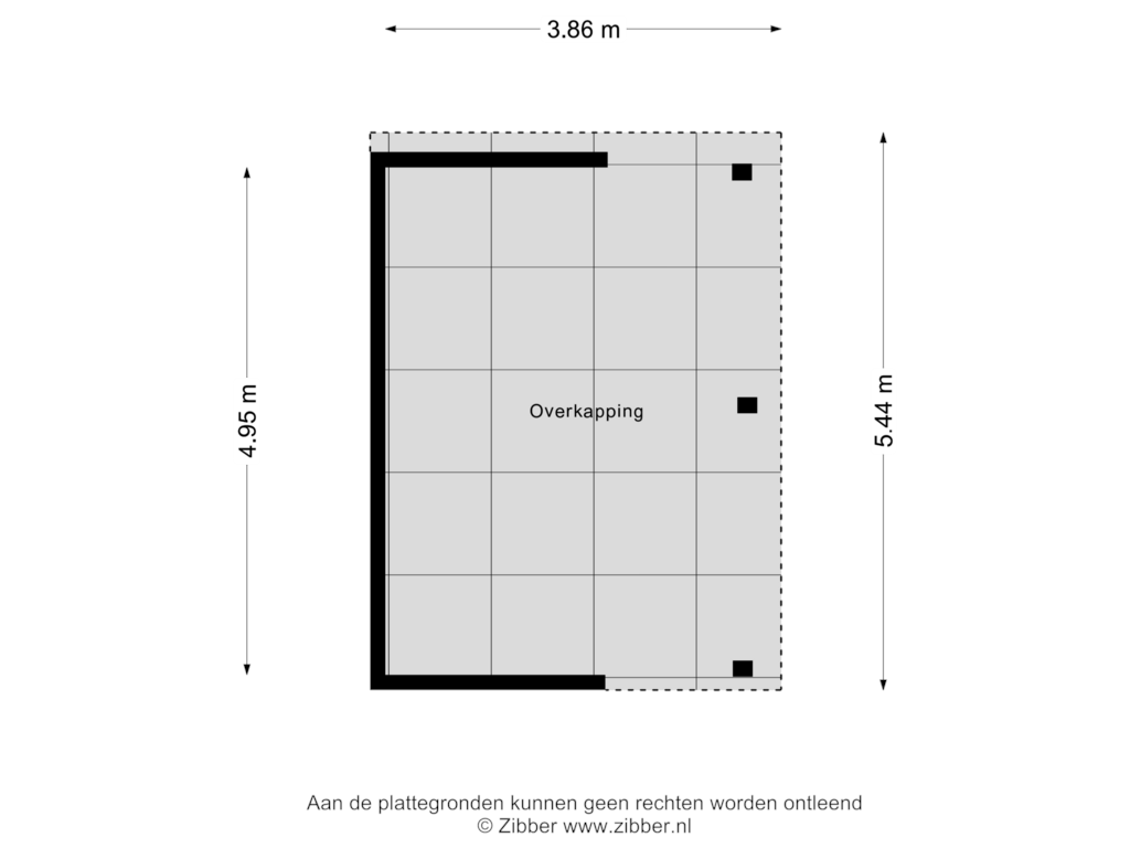 Bekijk plattegrond van Overkapping van Londiniumdreef 13