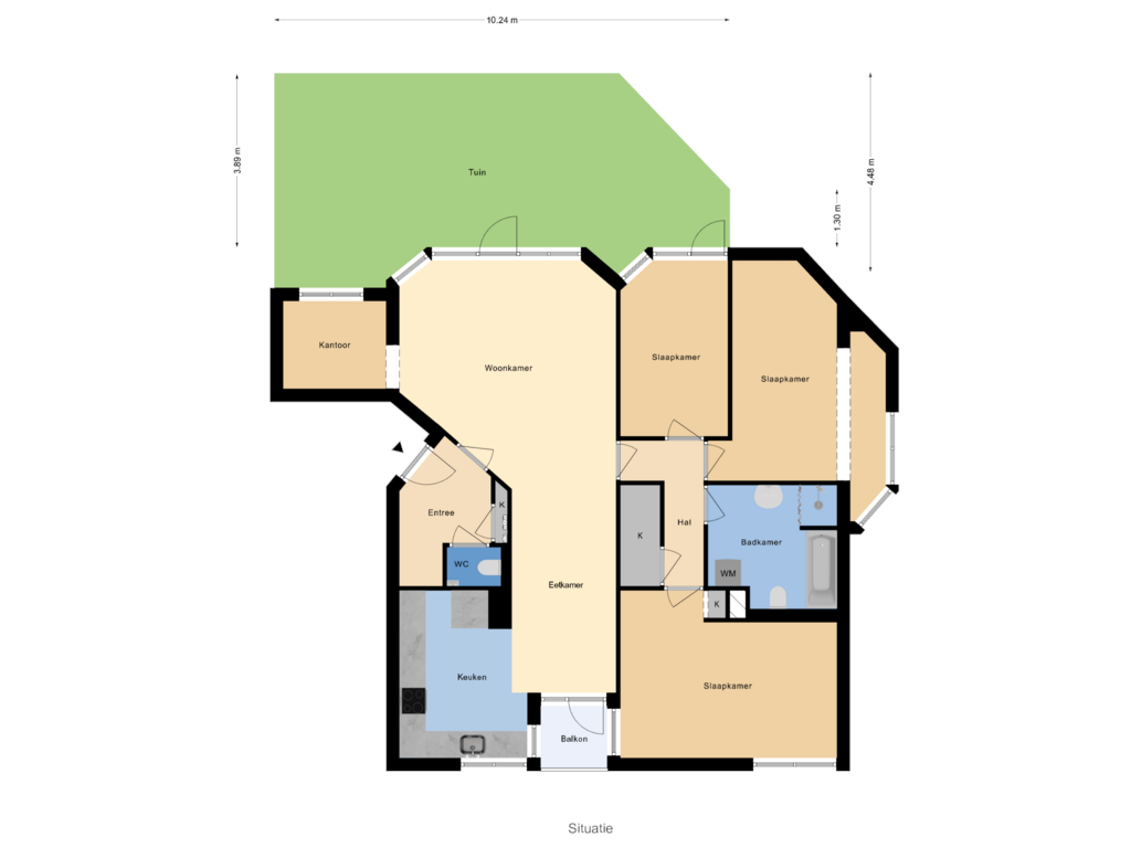 View floorplan of Situatie of Alouette erf 3