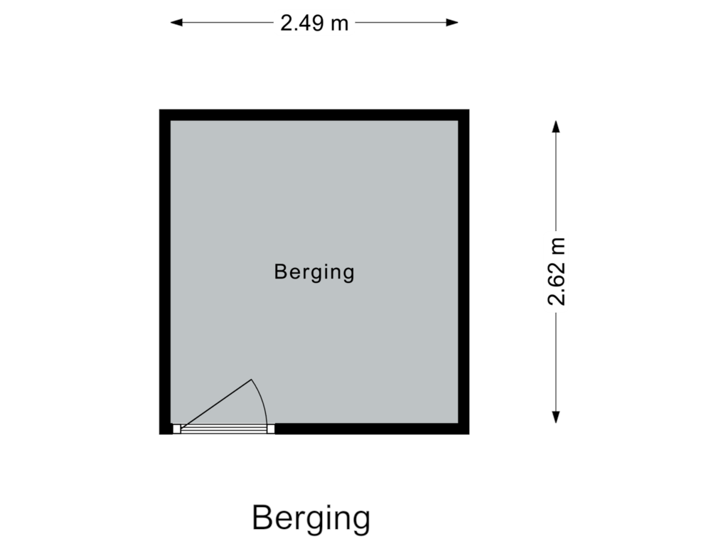 View floorplan of Berging of Alouette erf 3