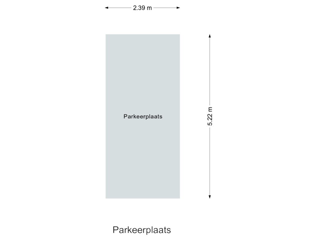 View floorplan of Parkeerplaats of Alouette erf 3