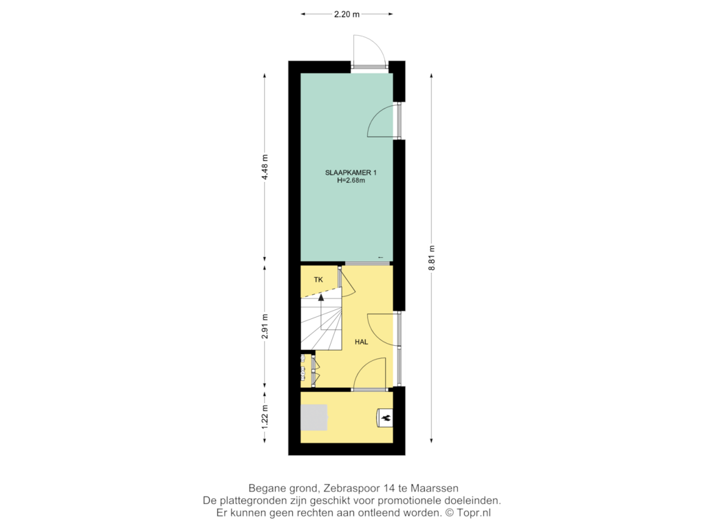 Bekijk plattegrond van Begane grond van Zebraspoor 14