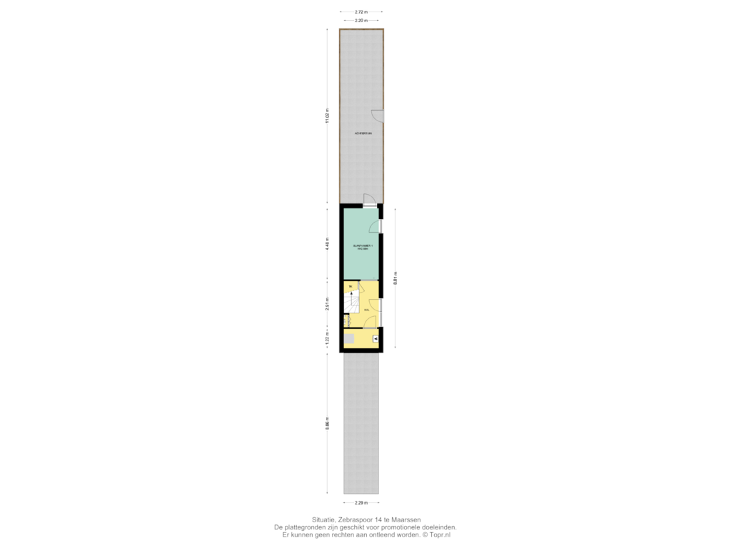 Bekijk plattegrond van Situatie van Zebraspoor 14