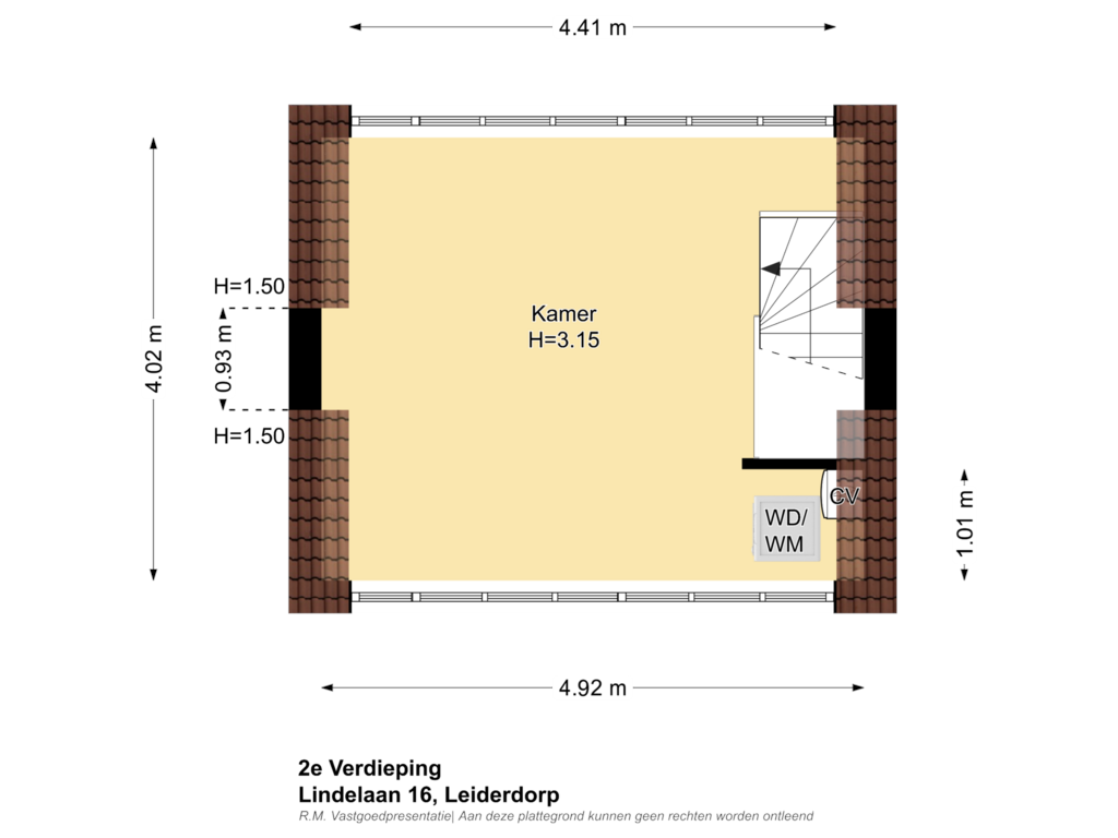 Bekijk plattegrond van 2e Verdieping van Lindelaan 16