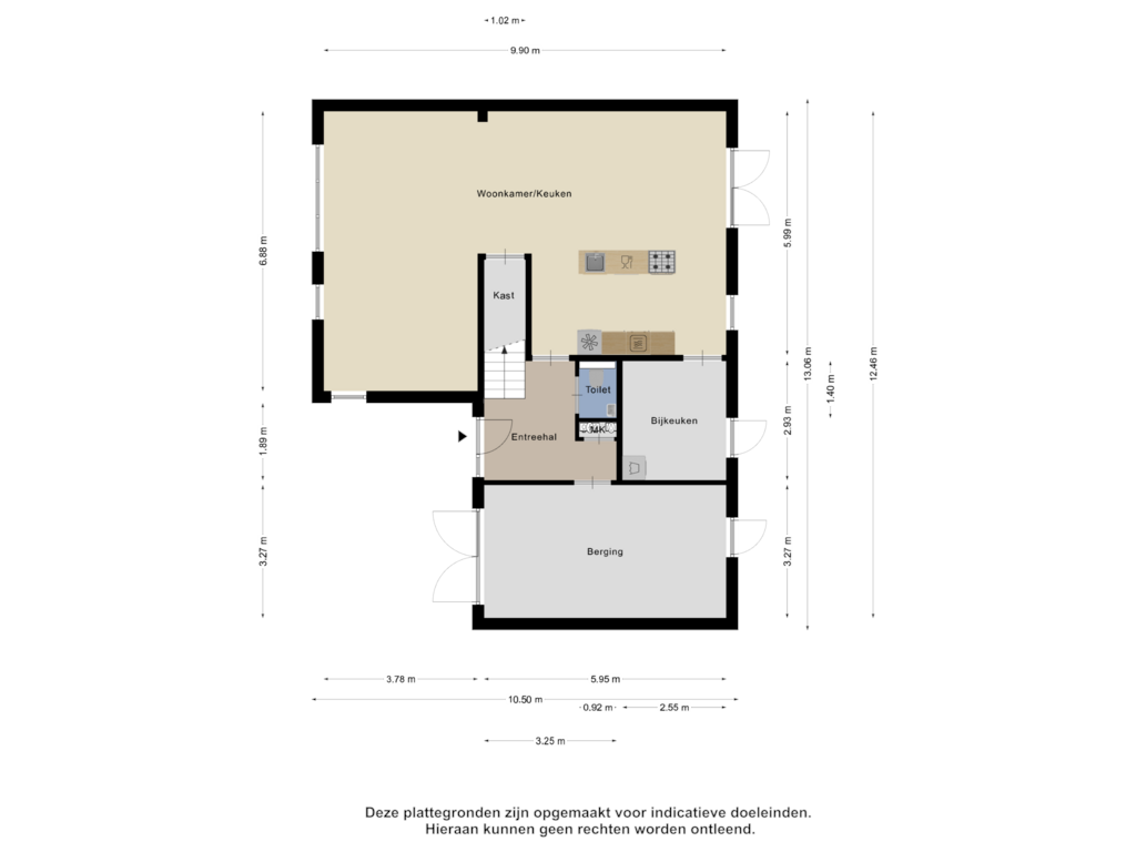 View floorplan of Begane Grond of Zeis