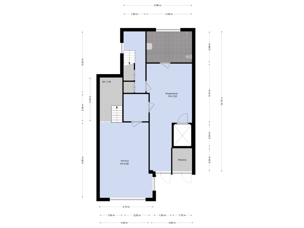 Bekijk plattegrond van Souterrain van Herenweg 126