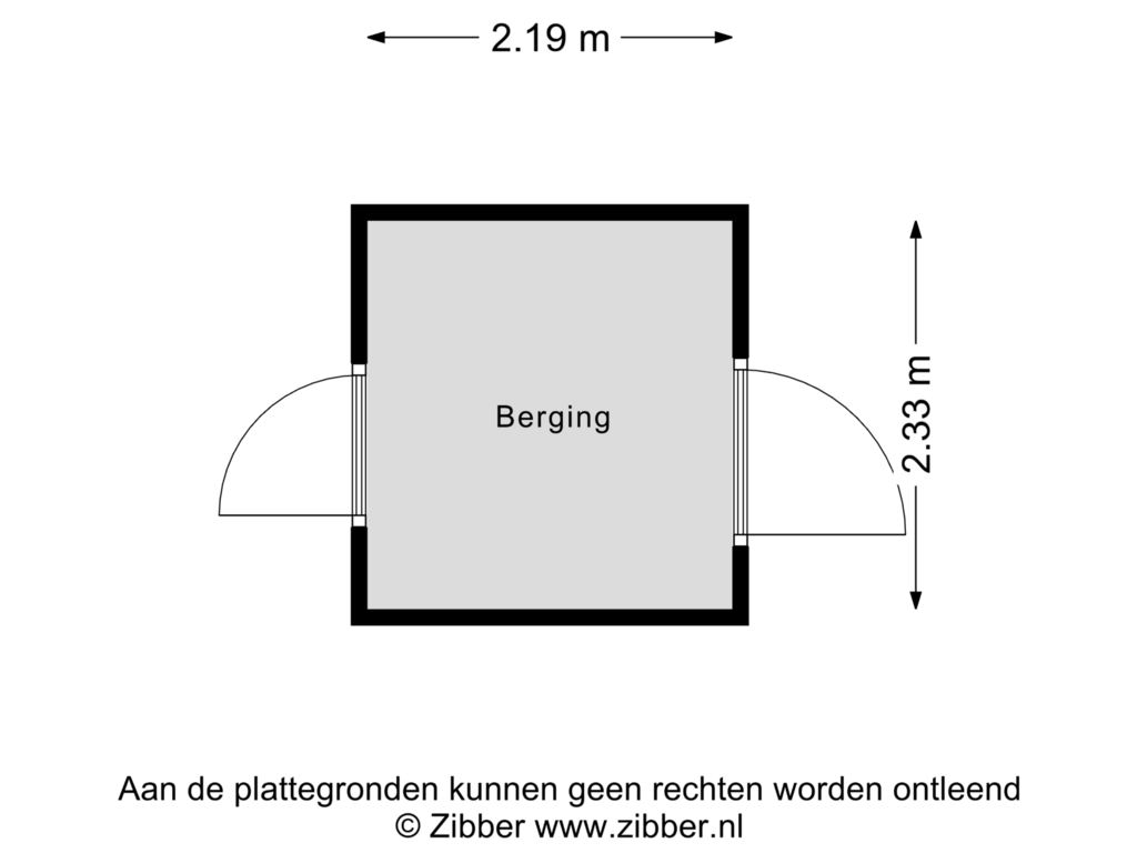 Bekijk plattegrond van Berging van Bilderdammerweg 88