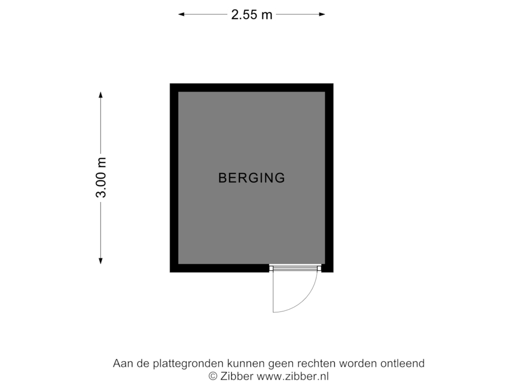 Bekijk plattegrond van Berging van Hardenbrink 71