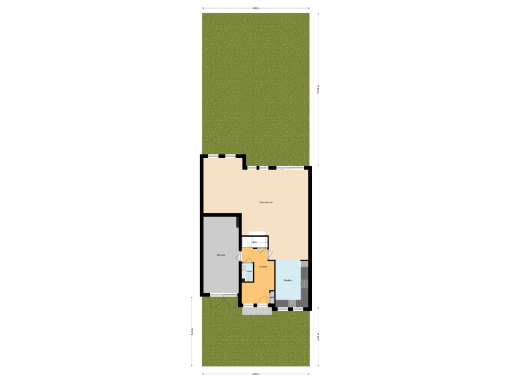 View floorplan of Situatie of Tienbunder 5