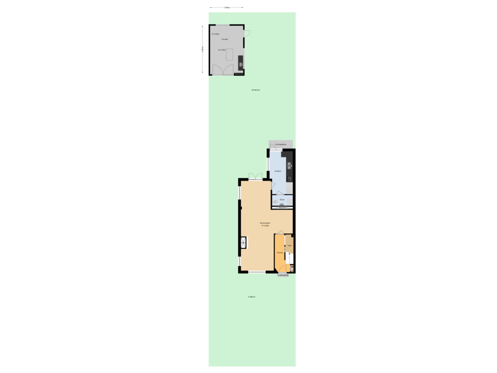 View floorplan of Situatie of van Lenneplaan 65