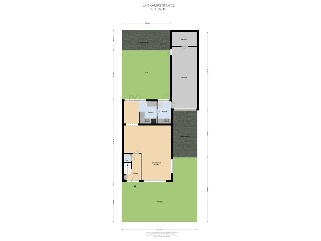 Bekijk plattegrond van Situatie van Jan Kampstraat 2