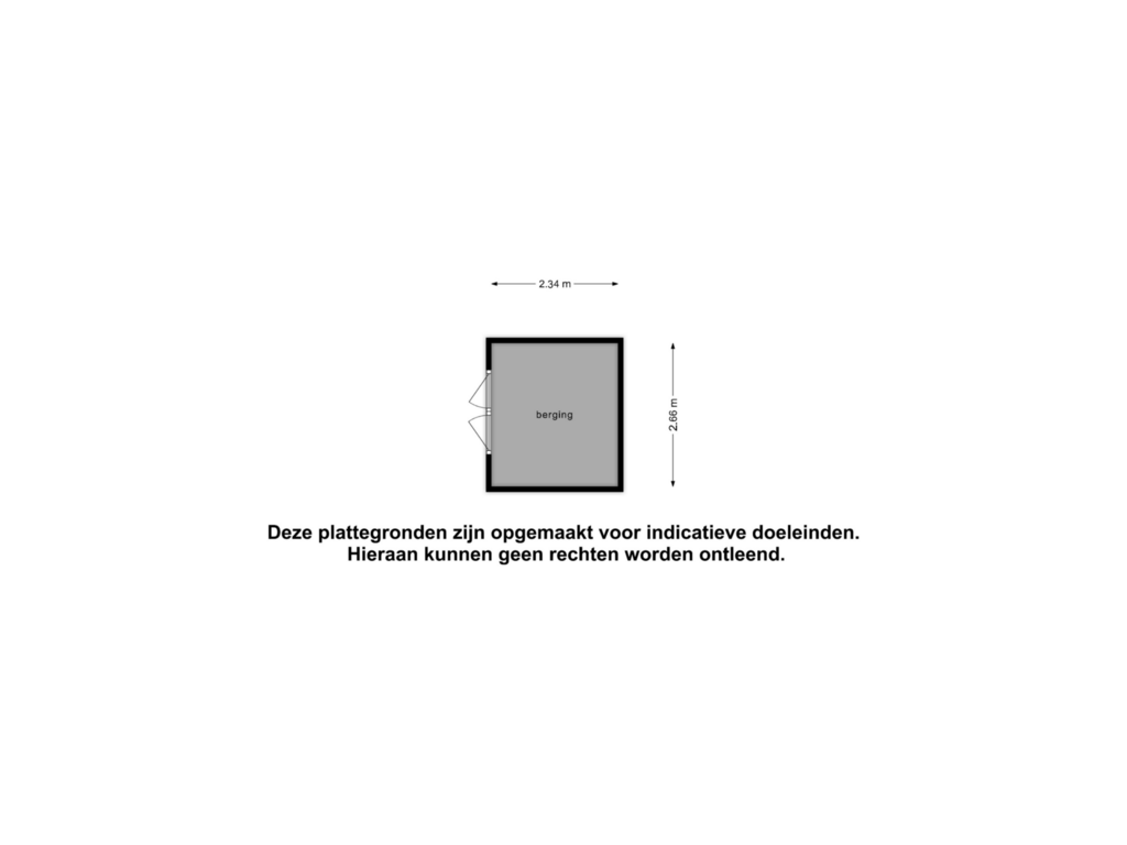 Bekijk plattegrond van Berging van Thijs Feddo Blankenstraat 12