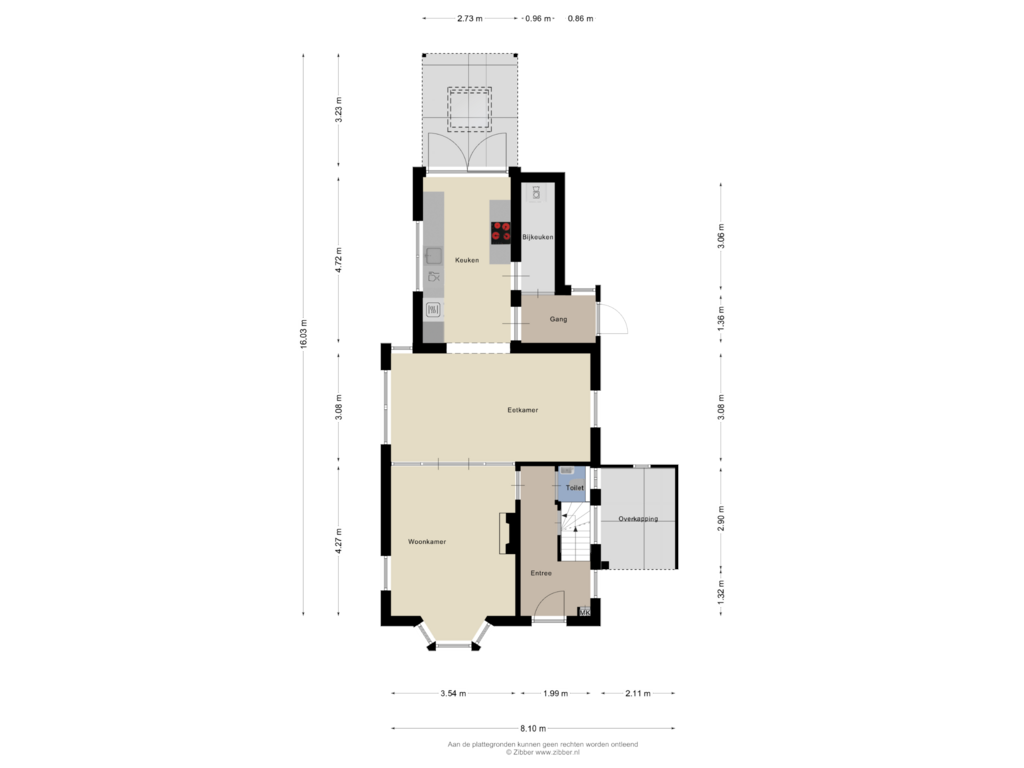 View floorplan of Begane grond of Reigersweg 120-7