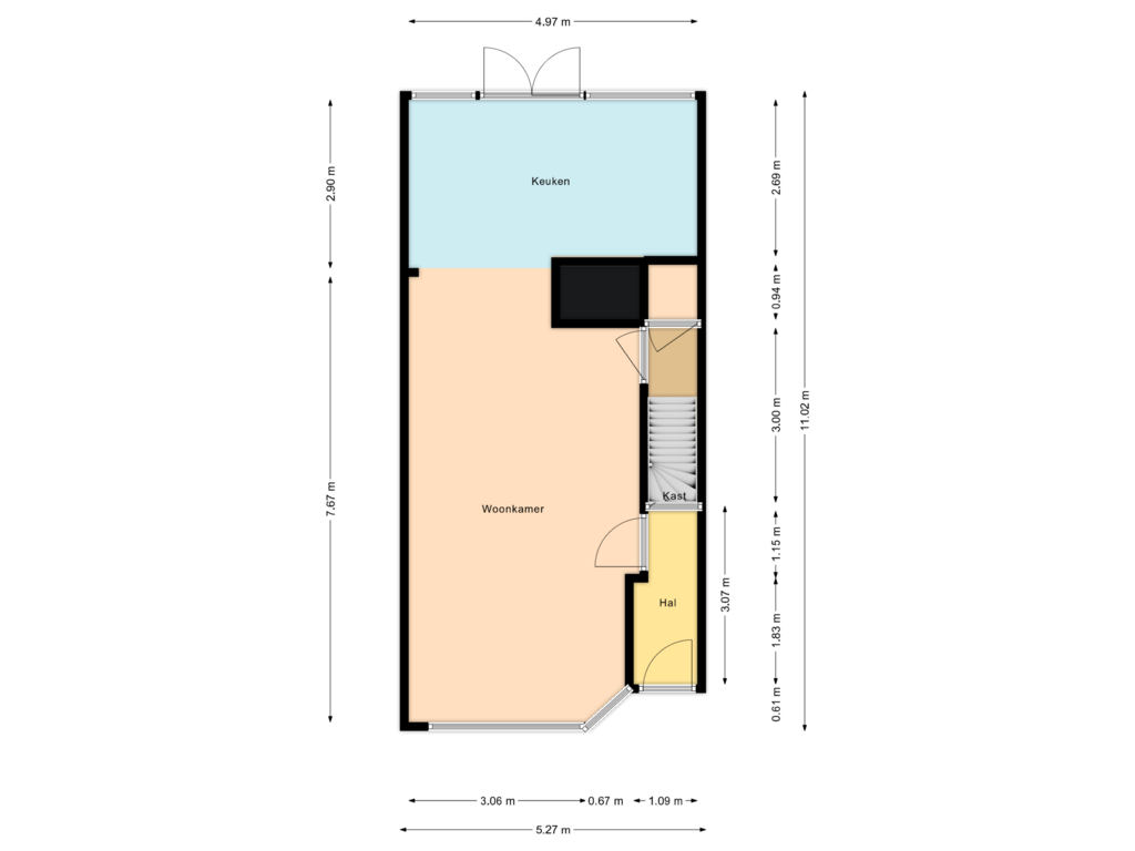 Bekijk plattegrond van begane grond van Waterzolder 42