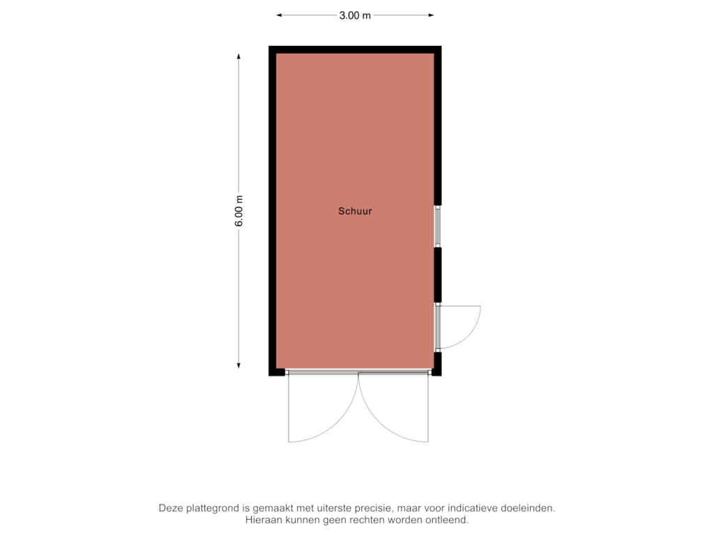 View floorplan of Schuur of Hof van Edenlaan 24