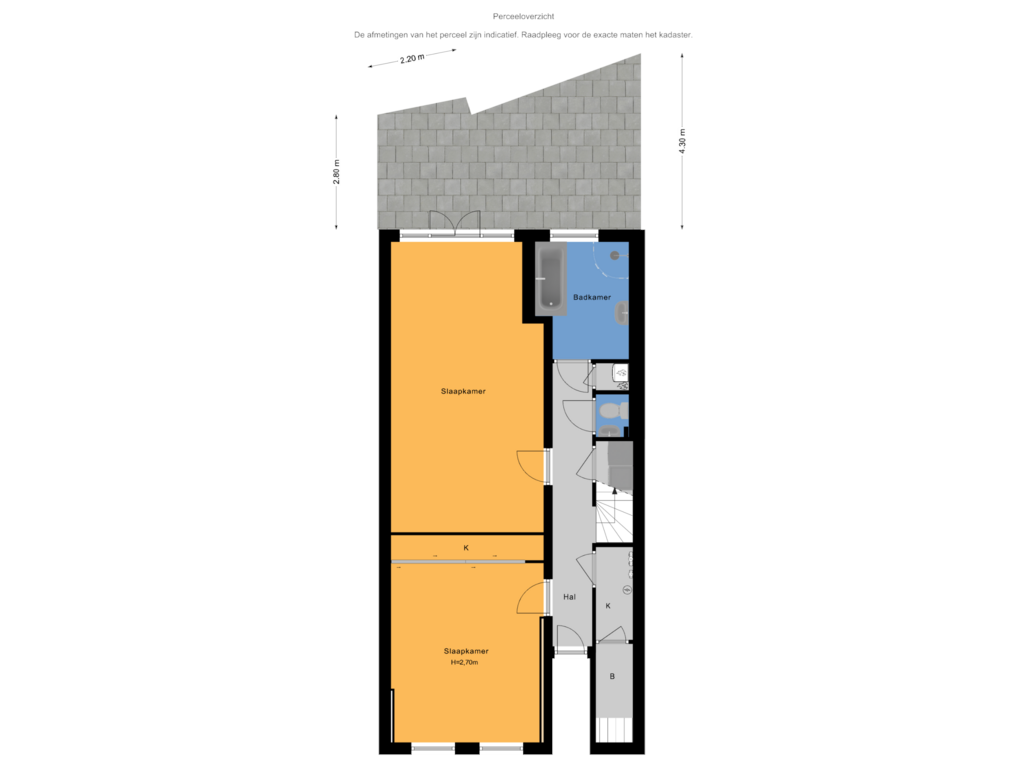 Bekijk plattegrond van Perceeloverzicht van Amsterdamsestraat 17