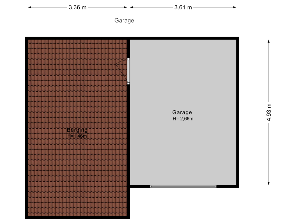 Bekijk plattegrond van Garage van Rozenboomlaan 147