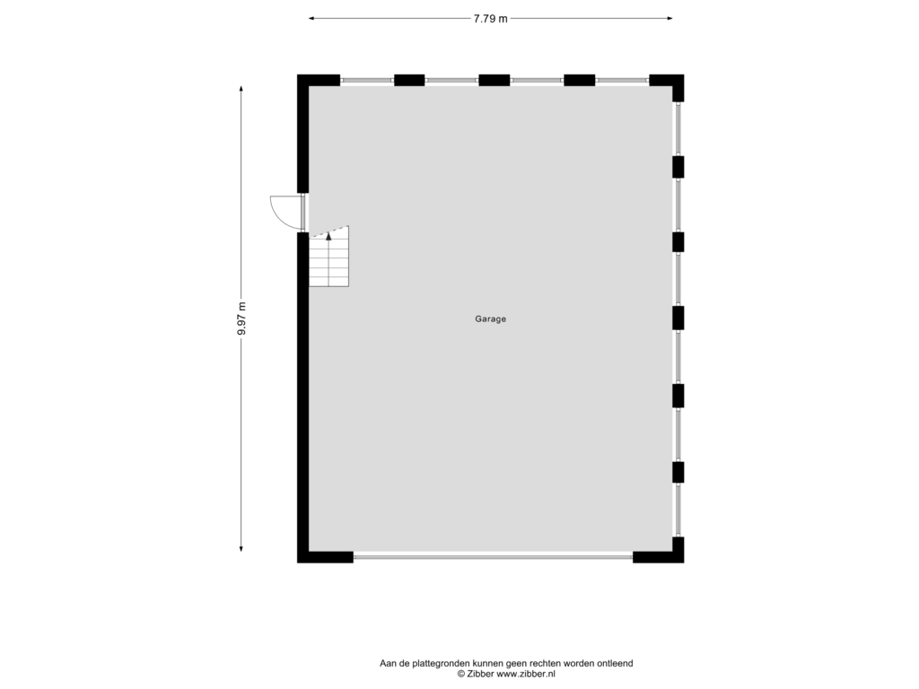 Bekijk plattegrond van Garage van Oranje Nassaulaan 10