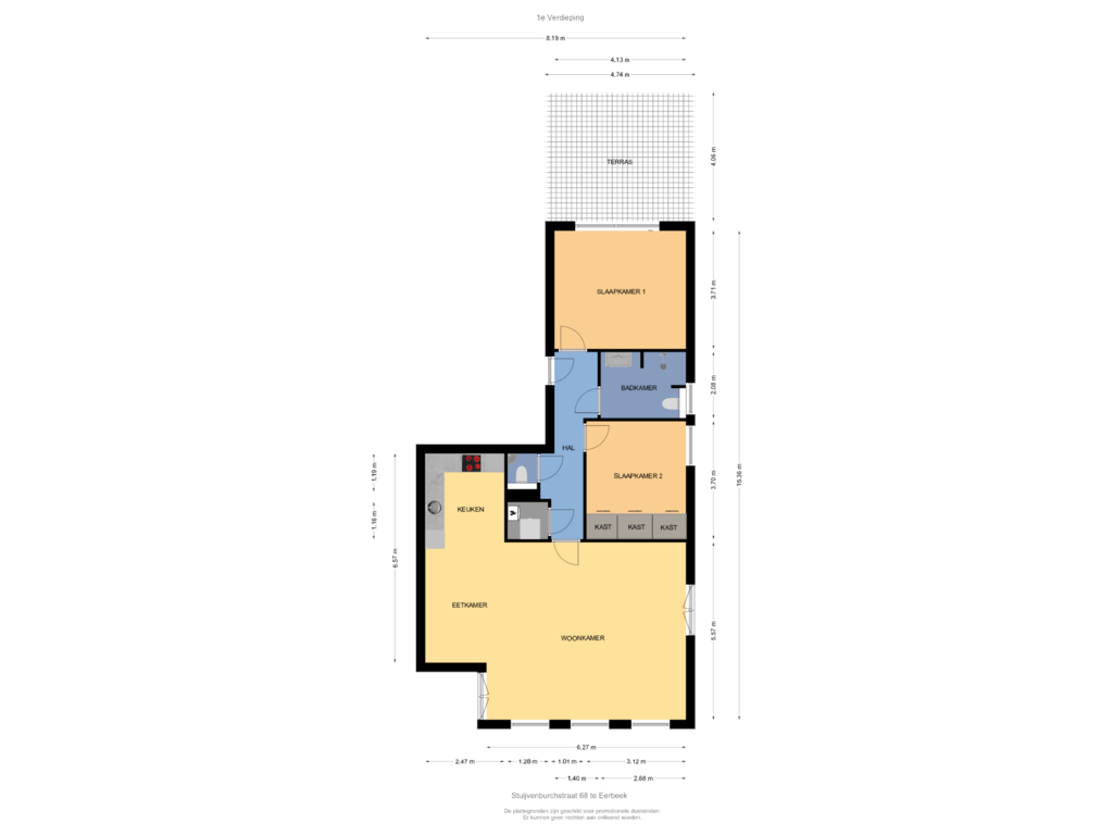 Bekijk plattegrond van 1e Verdieping van Stuijvenburchstraat 68