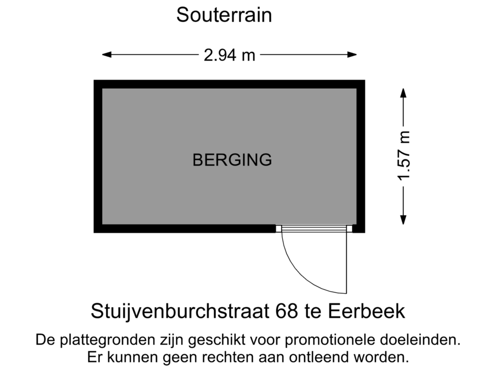 Bekijk plattegrond van Souterrain van Stuijvenburchstraat 68