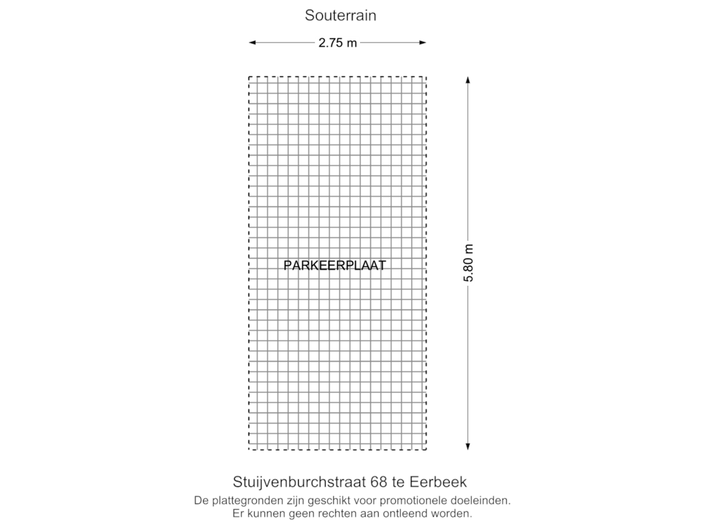 Bekijk plattegrond van Souterrain van Stuijvenburchstraat 68