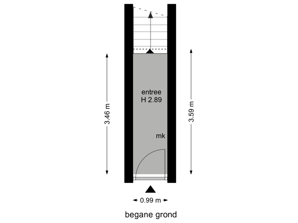 Bekijk plattegrond van begane grond van Stalpertstraat 17