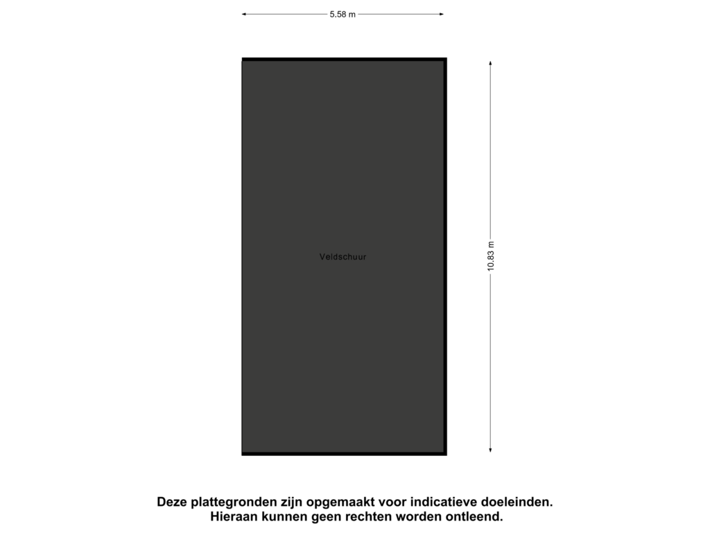 Bekijk plattegrond van Veldschuur van Heusdenseweg 8