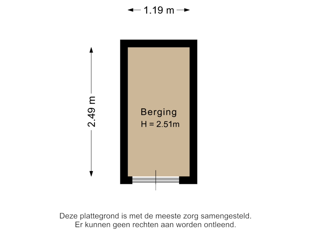 Bekijk plattegrond van Berging van Wallisweg 27