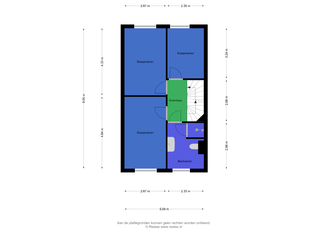 Bekijk plattegrond van Verdieping 1 van De Zijp 49