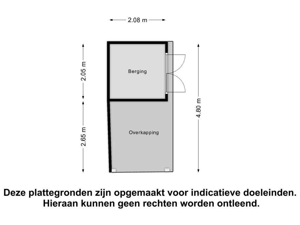 Bekijk plattegrond van Berging van Honingerdijk 11-B