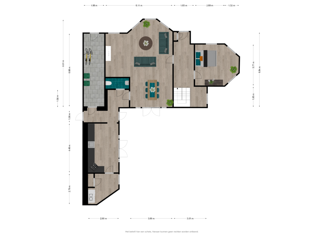 Bekijk plattegrond van Begane grond van Nieuweweg 2