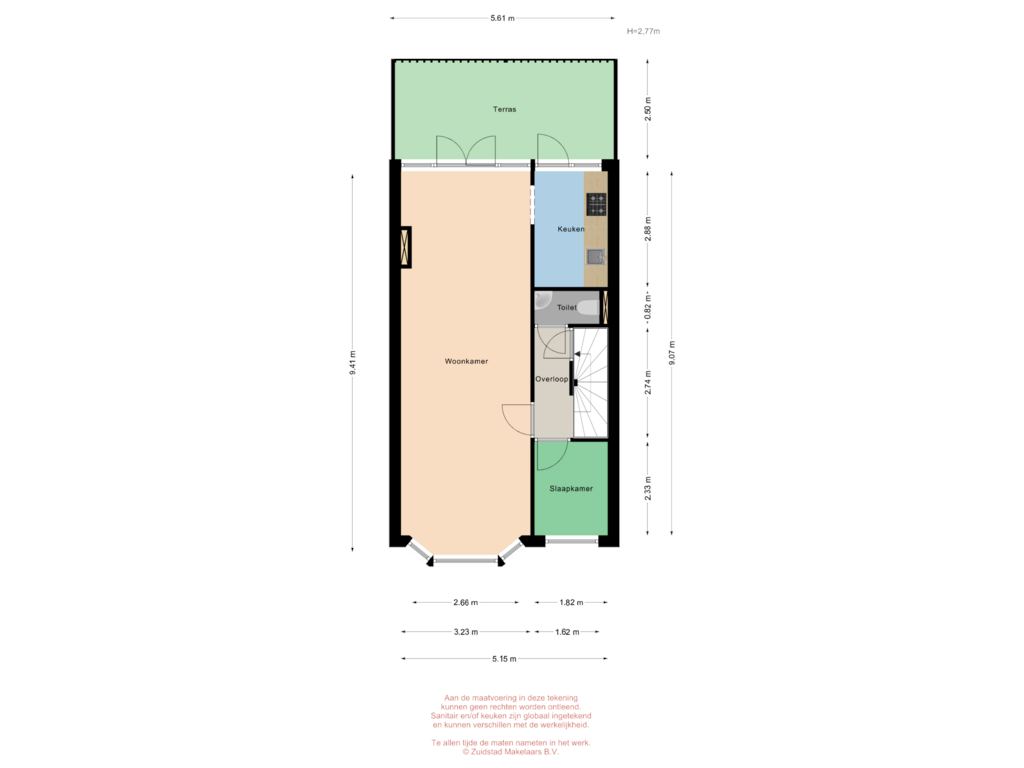 Bekijk plattegrond van Zuidhoek 217-A - 1e verdieping van Zuidhoek 217-A