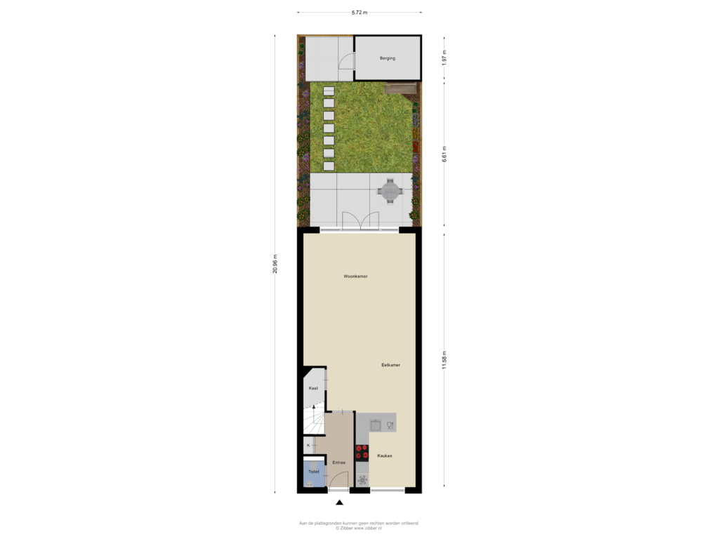 Bekijk plattegrond van Begane Grond_Tuin van Kalmoesweg 4