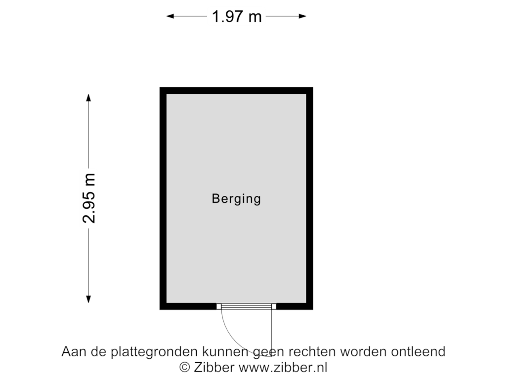 Bekijk plattegrond van Berging van Kalmoesweg 4