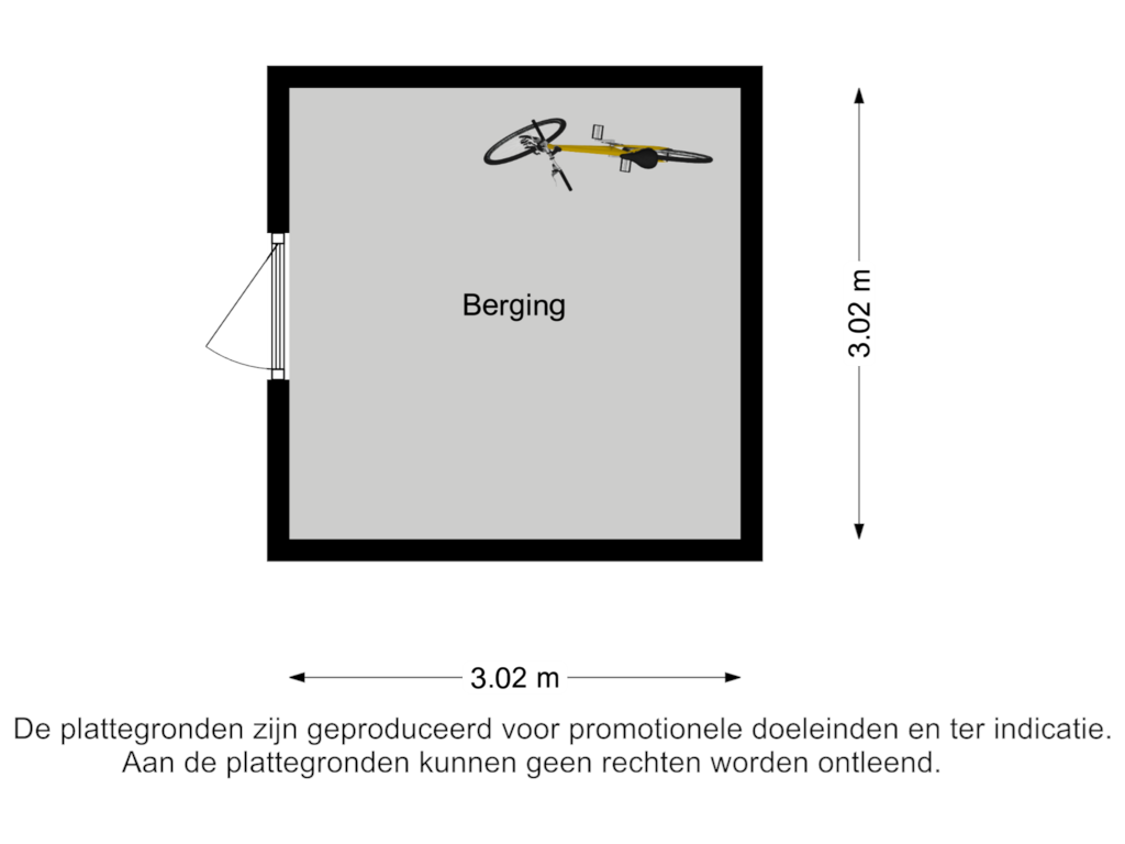 View floorplan of Berging of Zilvermeeuw 132