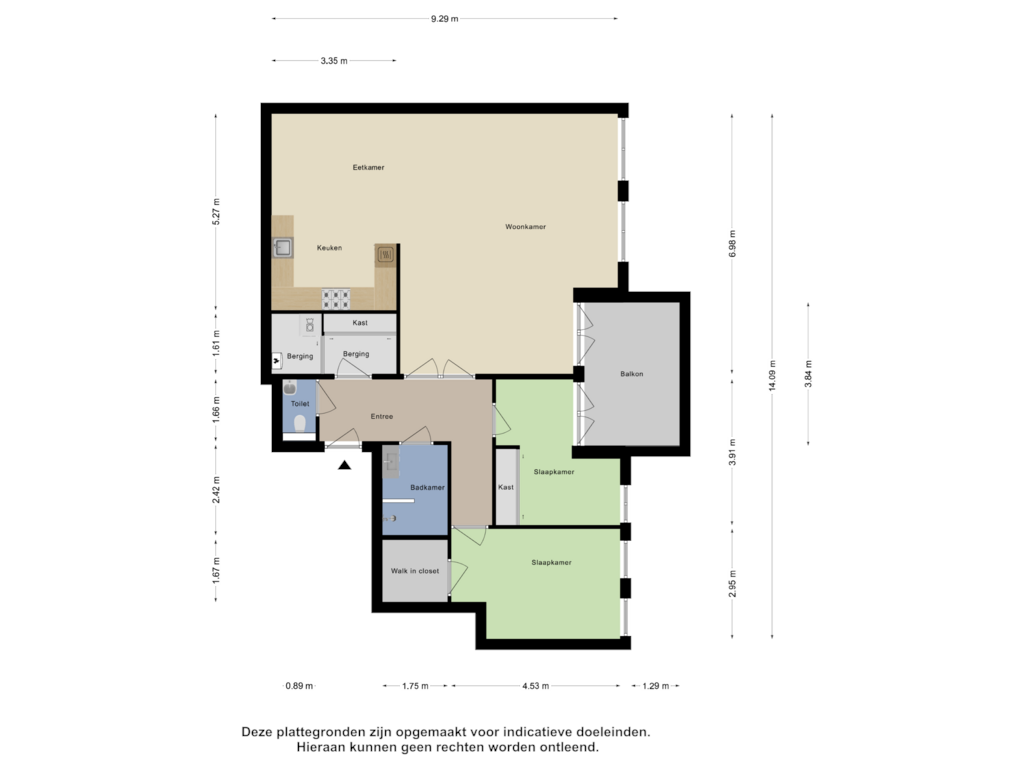 View floorplan of Appartement of Gaesbeekerhof 23