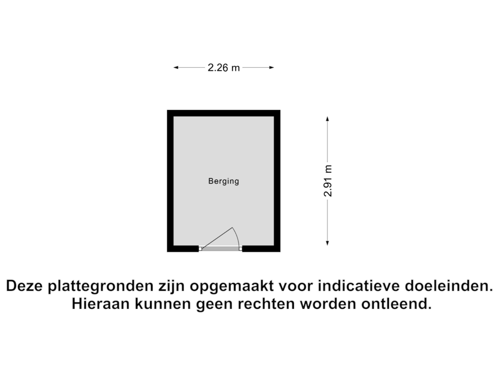 View floorplan of Berging of Gaesbeekerhof 23