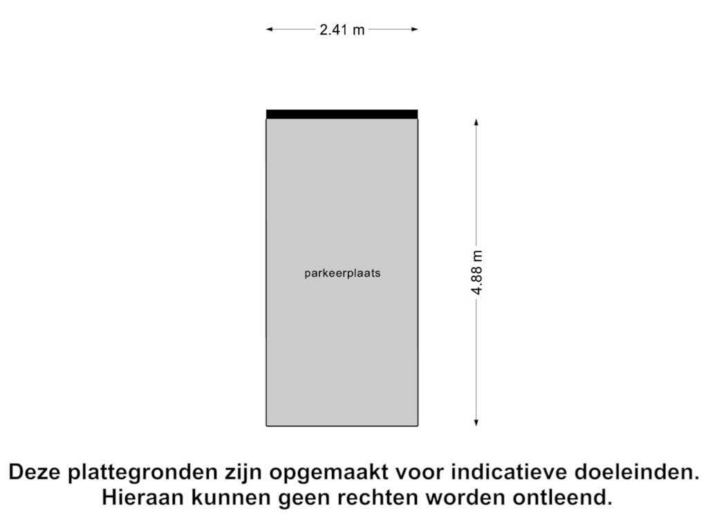 View floorplan of parkeerplaats of Gaesbeekerhof 23