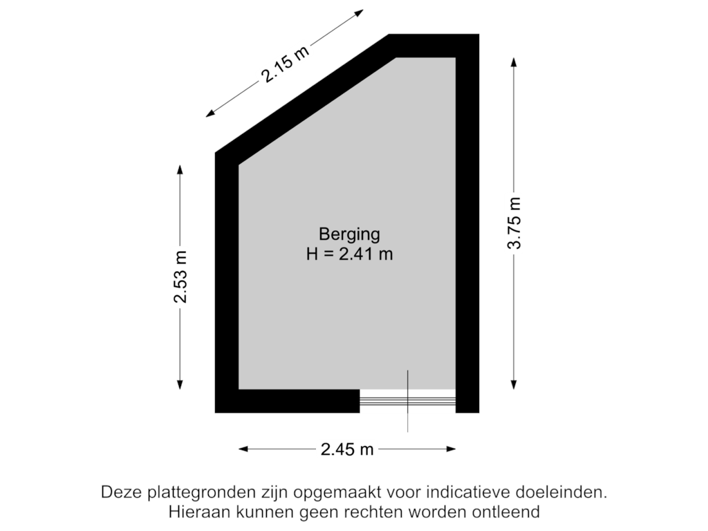 Bekijk plattegrond van Berging van Poortugaalstraat 182