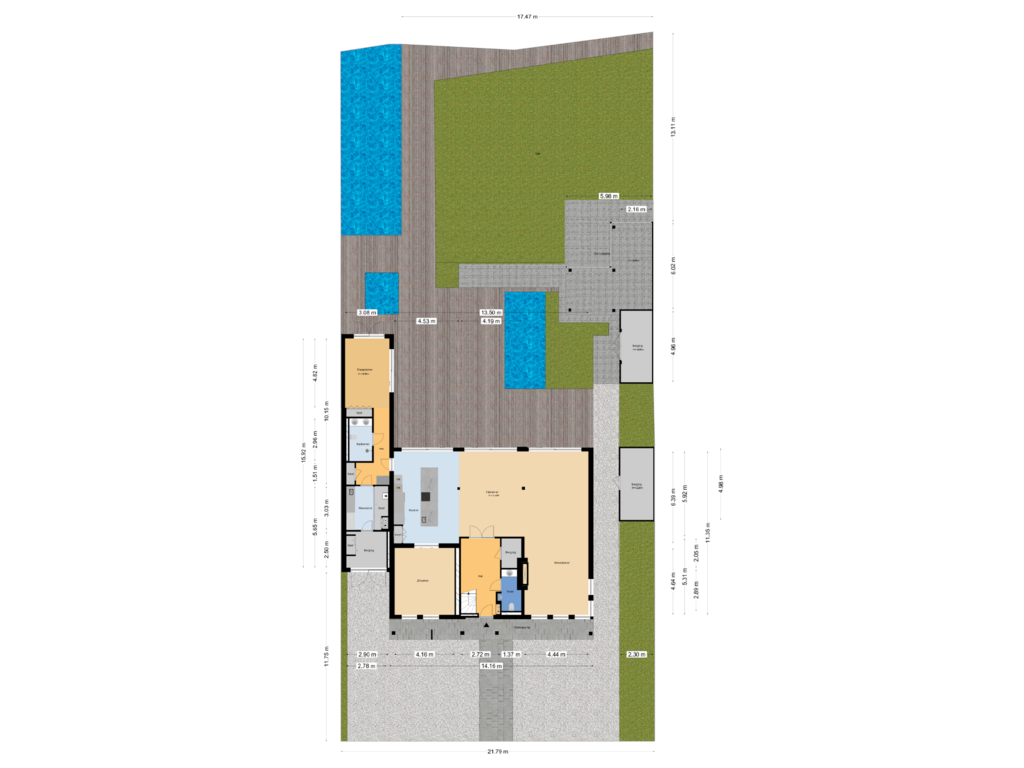 Bekijk plattegrond van Situatie van Staaldiepseweg 8