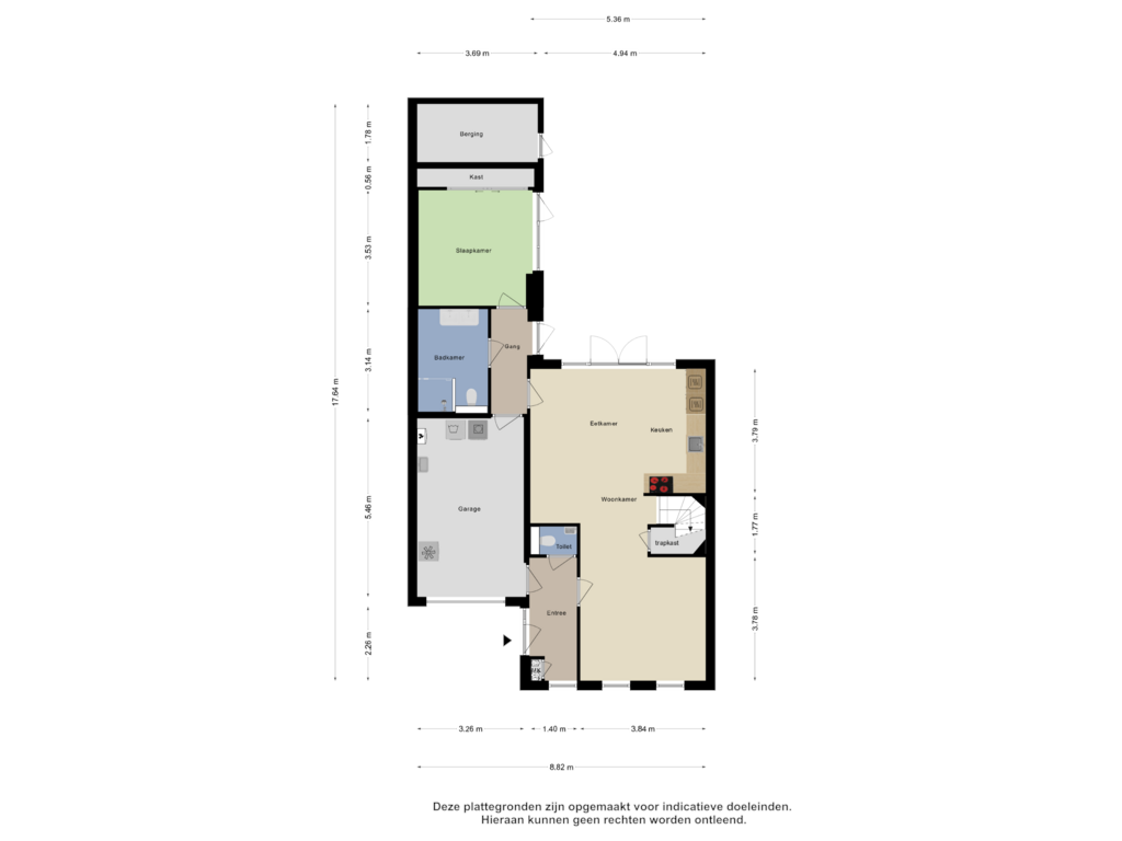 Bekijk plattegrond van Begane Grond van Roggestraat 12