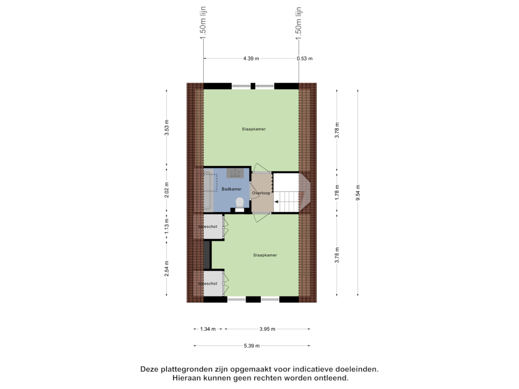 Bekijk plattegrond van Eerste Verdieping van Roggestraat 12