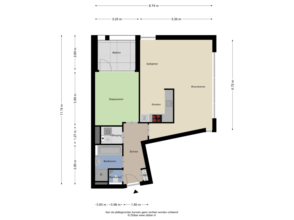 Bekijk plattegrond van Appartement van Wilhelminastraat 51