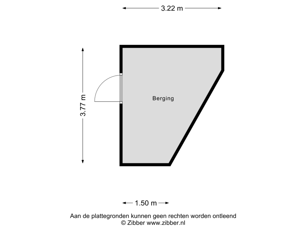 Bekijk plattegrond van Berging van Wilhelminastraat 51